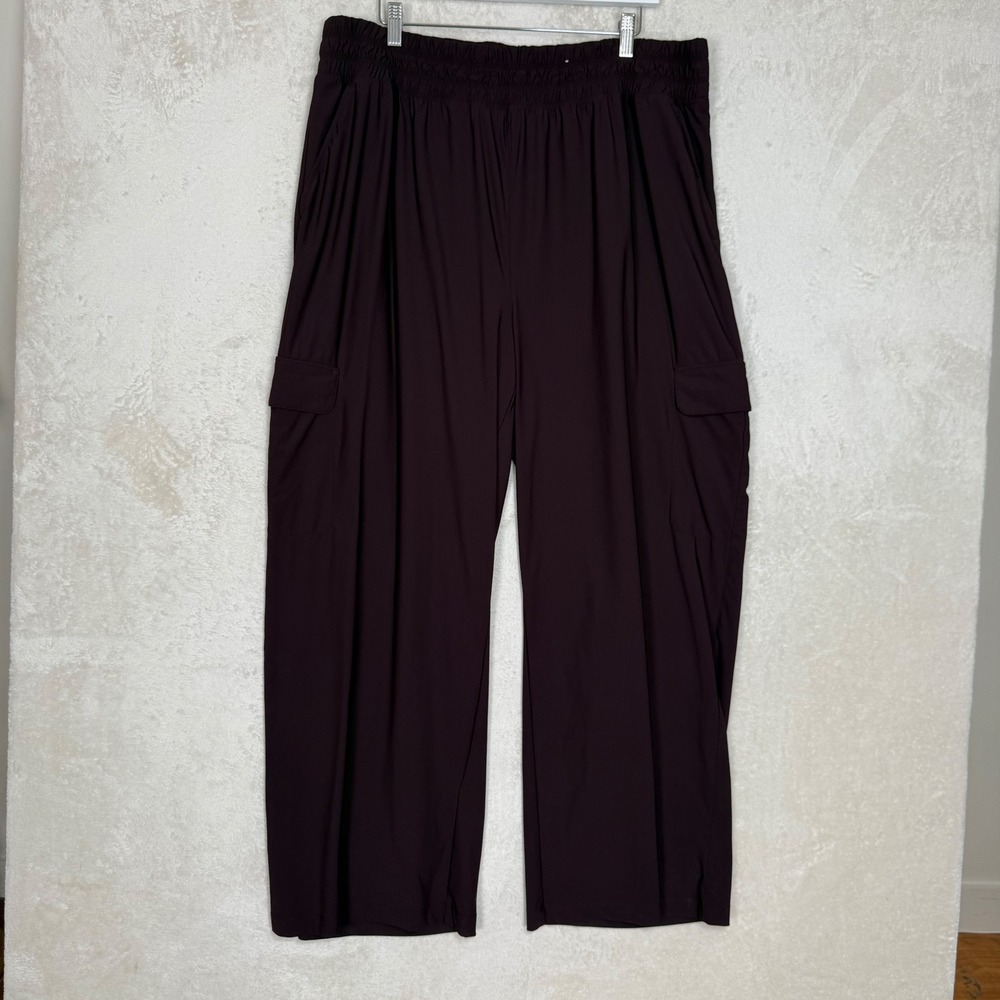 Old Navy SleekTech Go-Dry Cargo Pants XXL Wide Leg High Rise Outdoor Hiking